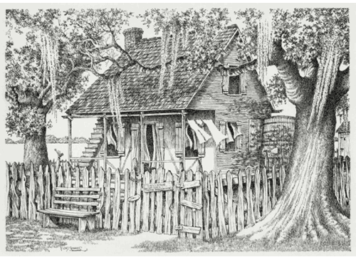 Cajun cottage by Floyd Sonnier