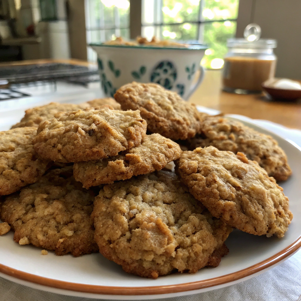 Crisp Oatmeal Cookies