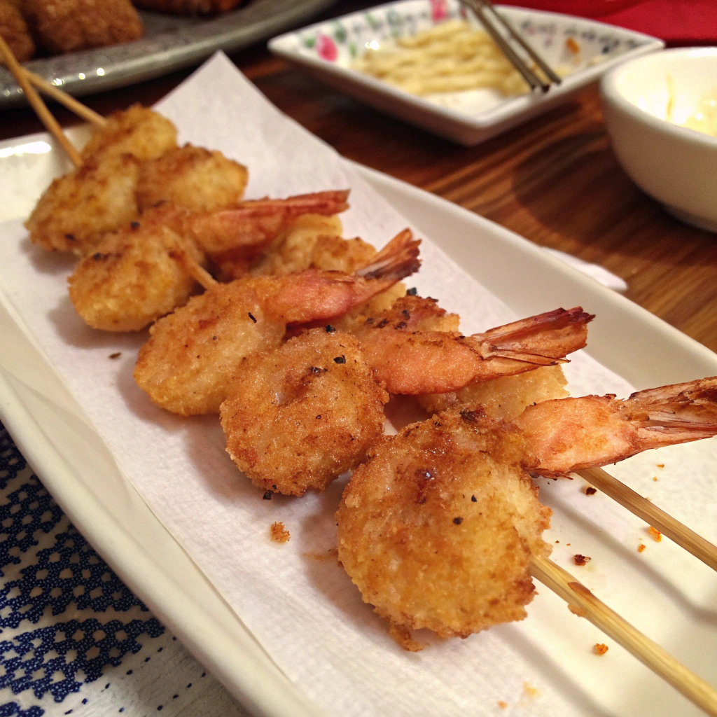 Deep-fried Shrimp Kabobs
