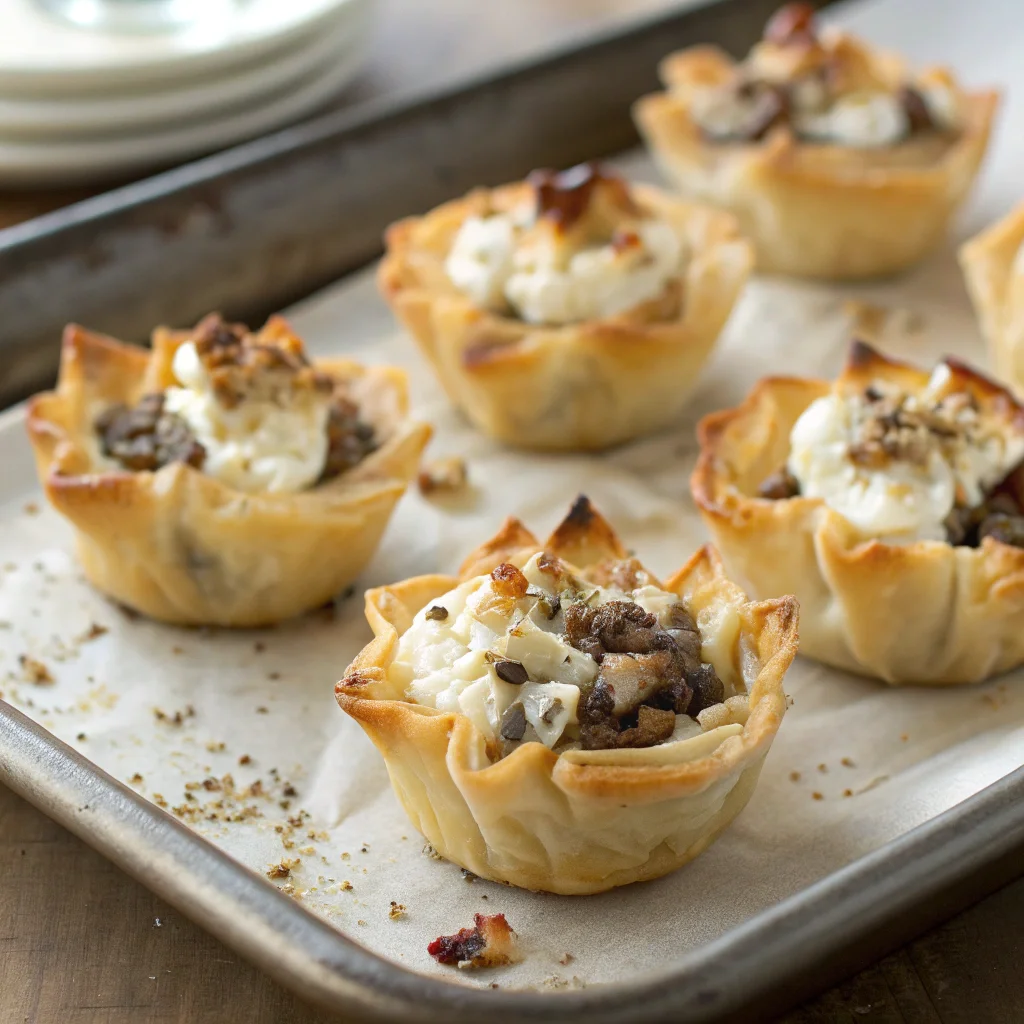 Mushrooms in Phyllo Dough