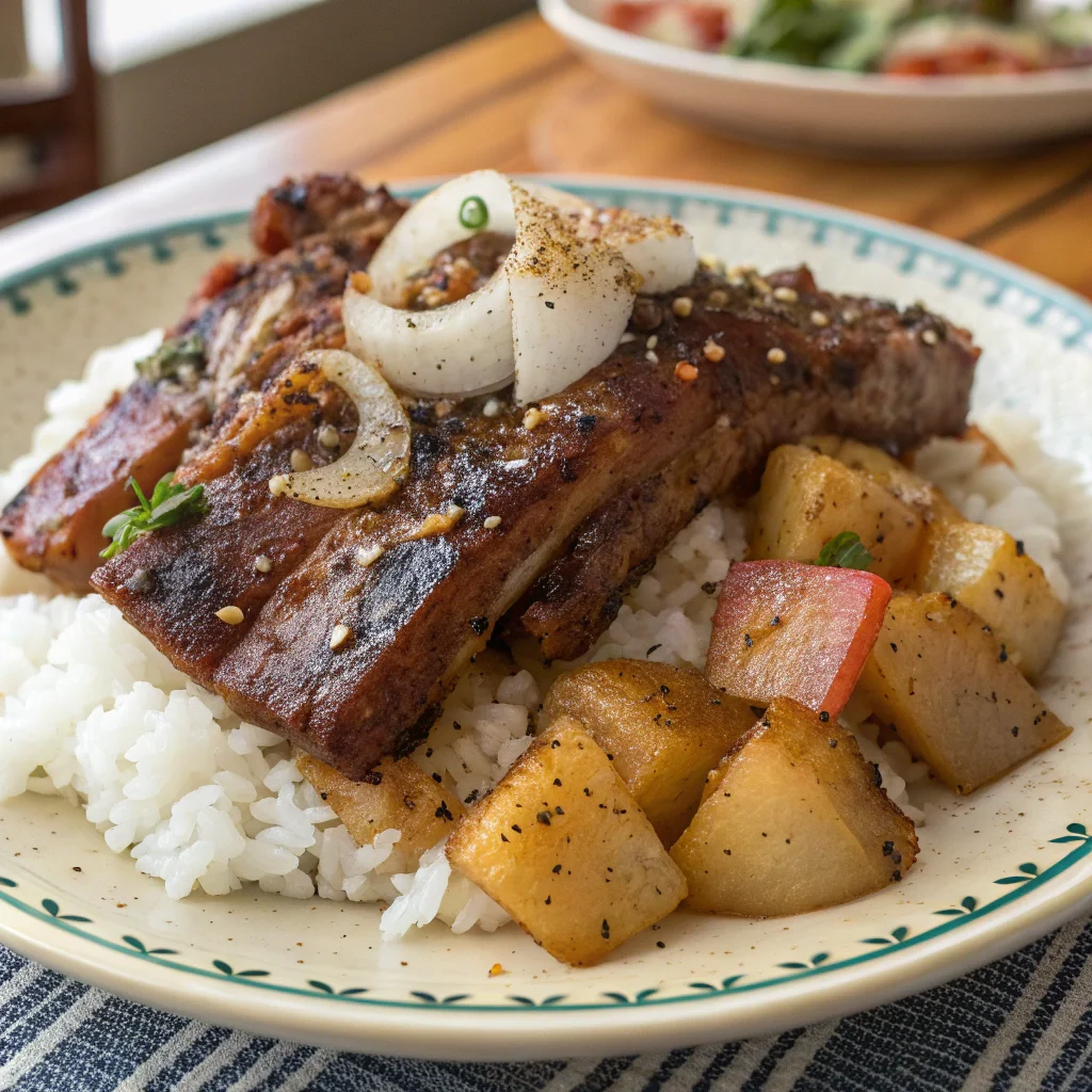 Pork Ribs with Turnips