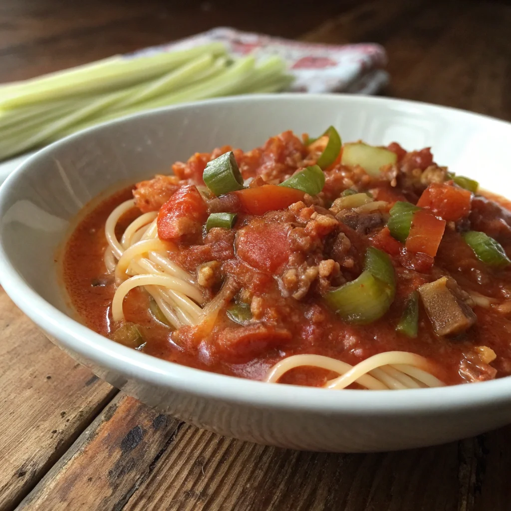 Quick Cajun-Like Spaghetti Sauce