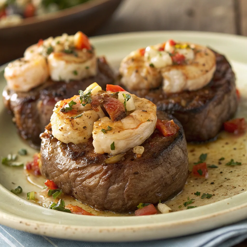 Shrimp Stuffed Rib Eye Steaks