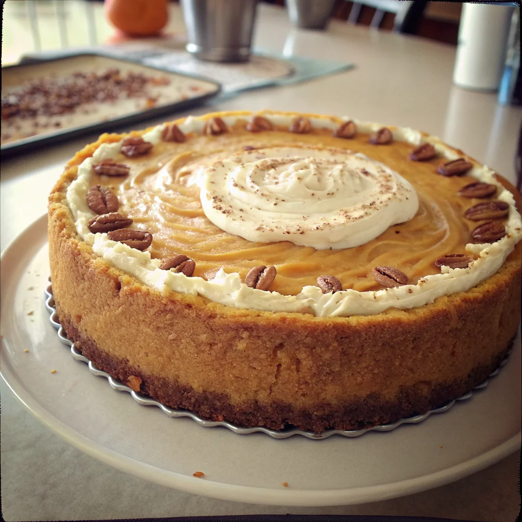 Yummy Pumpkin Cheesecake