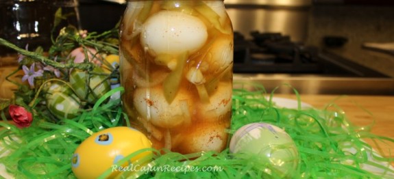 Pickled Eggs in a Jar | RealCajunRecipes.com: la m de maw maw