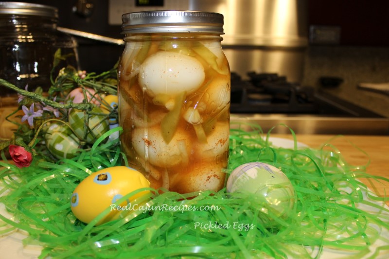 Pickled Eggs in a Jar | RealCajunRecipes.com: la m de maw maw